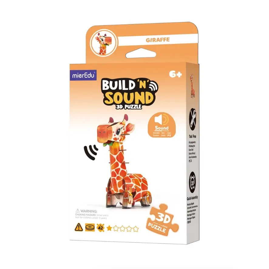 3D Giraffe Puzzle with Sound