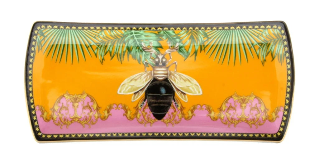 Bourdon Bee Ceramic Tray - Ostentatious Orange