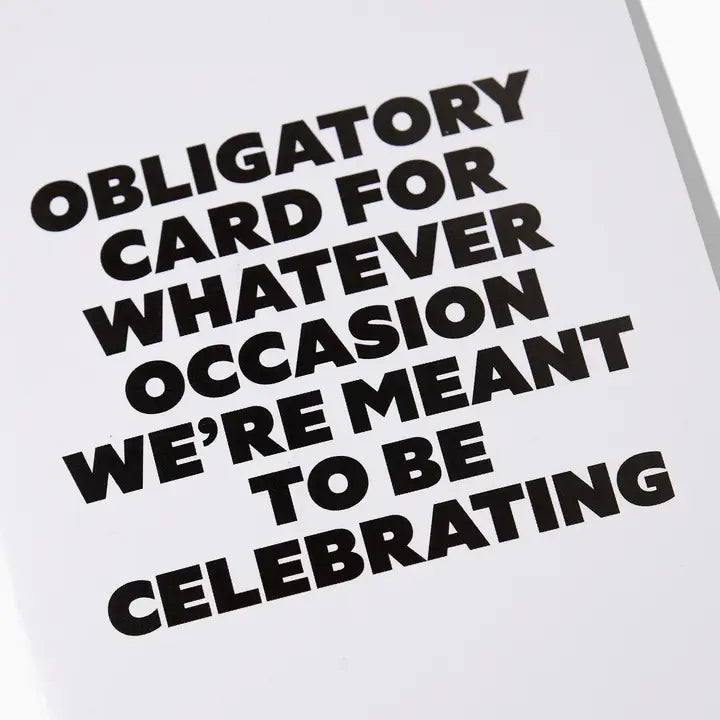 Card Obligatory