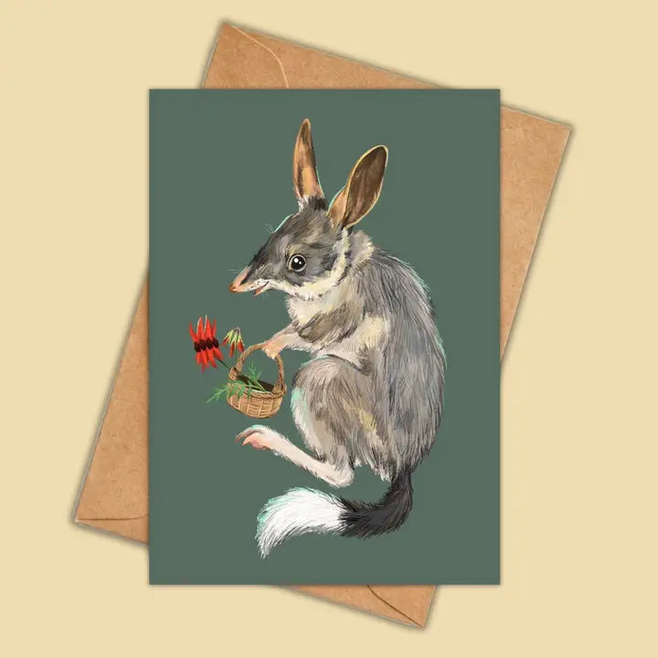 Card Bilby Basket