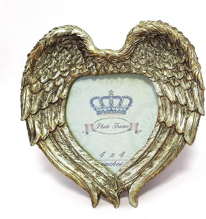 Wings of Gold Resin Frame