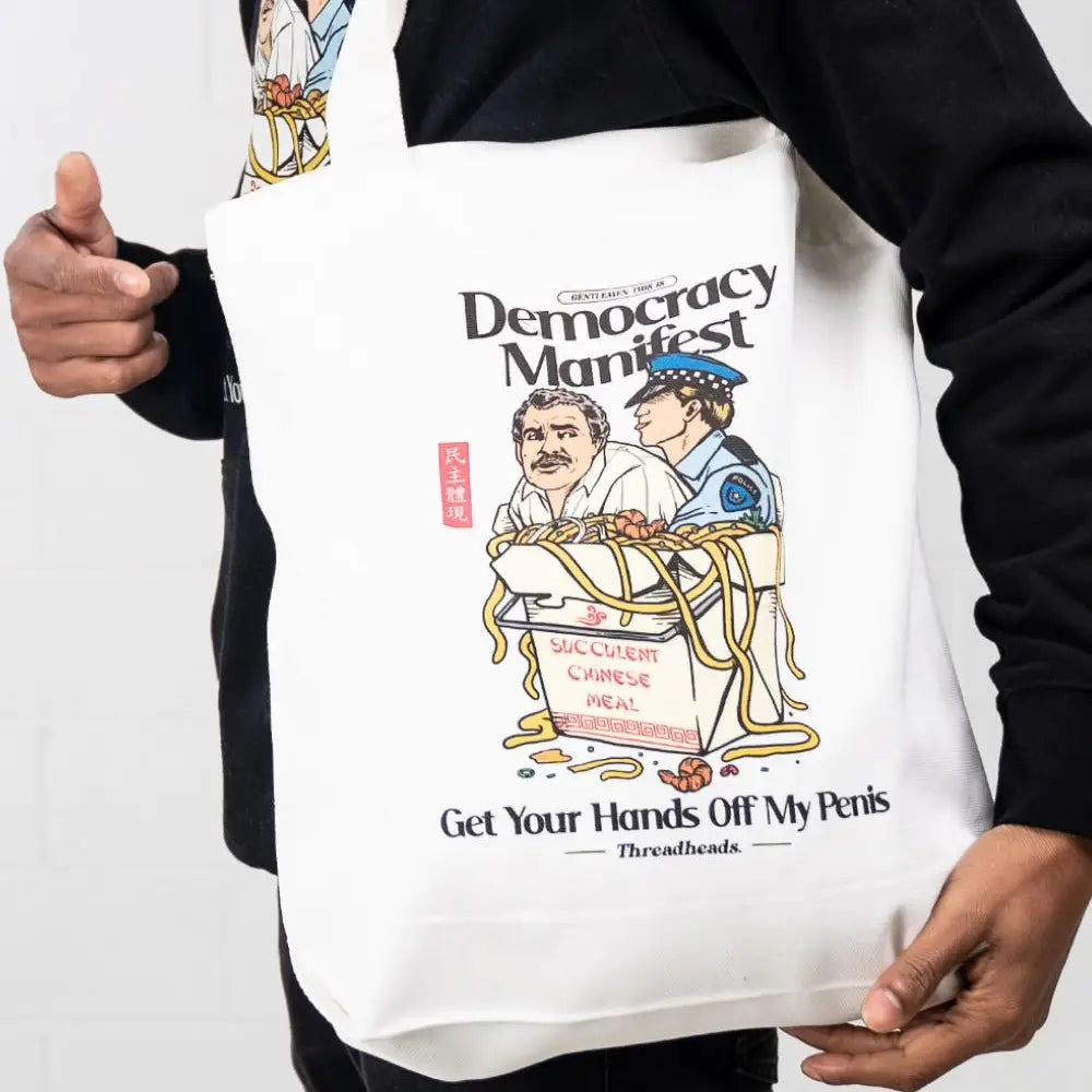 Tote Bag - Democracy Manifest Get Your Hands Off My Penis