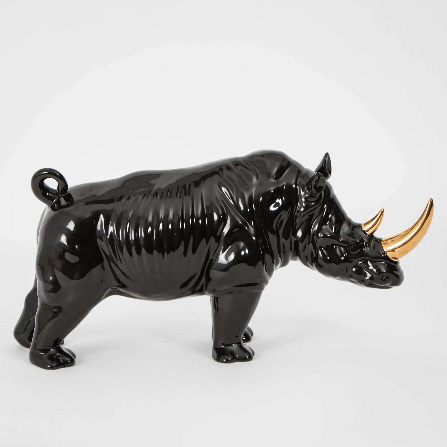 Rhino Ceramic Sculpture