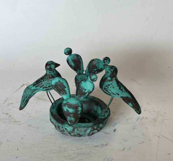 Rustic Birds Candle Holder