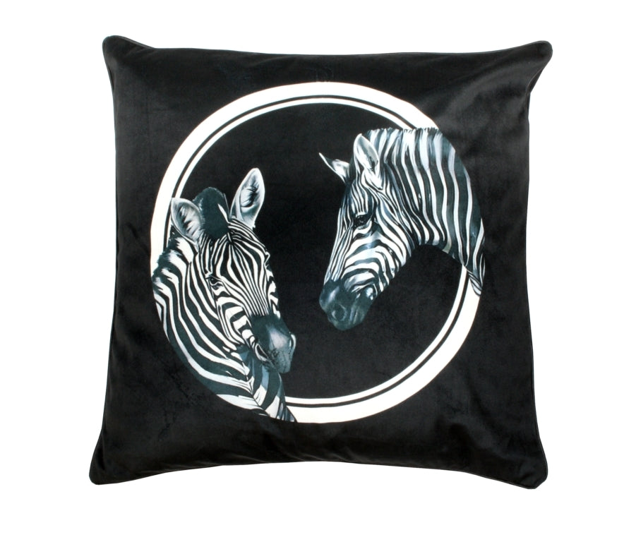 Safari Circle Zebra Cushion 45cm