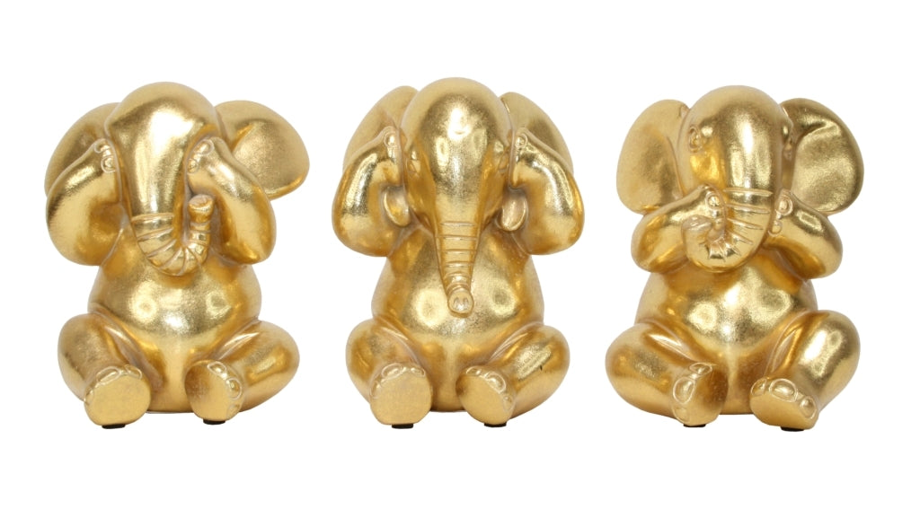 No Evil Elephants Trio