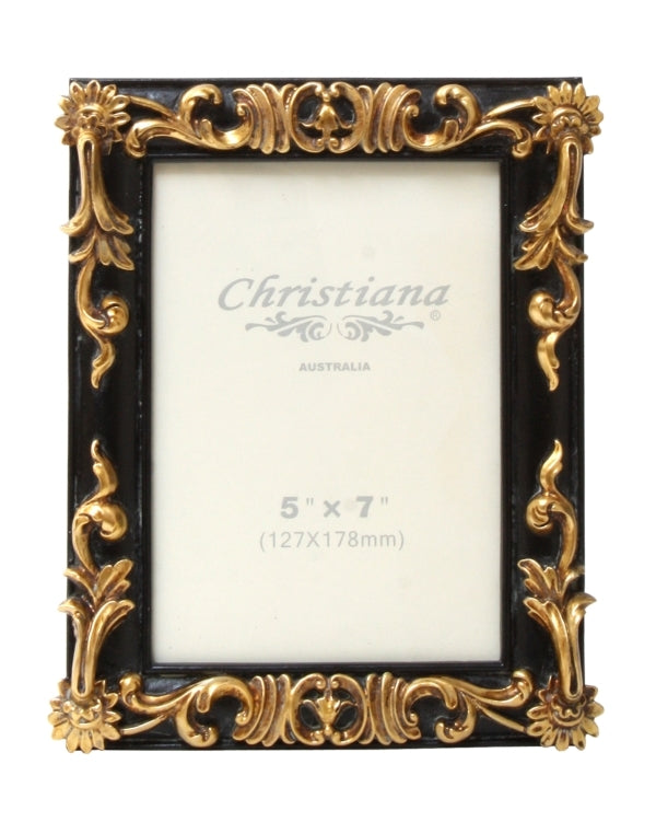 Gilded Ebony Filigree Frame