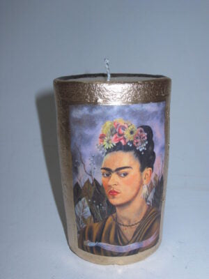 Candle Frida Teca Clay 6x10.5cm