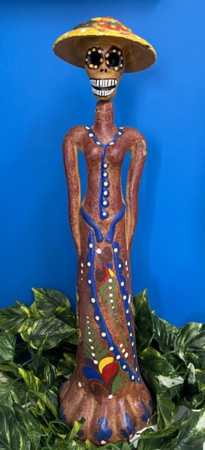 Rustico DOD Catrina Statue Clay 52cm