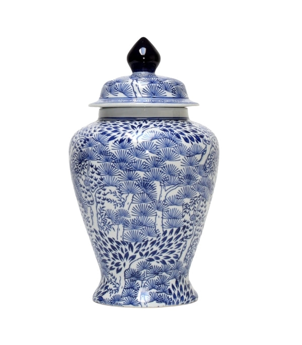 Temple Lotus Large Ceramic Jar