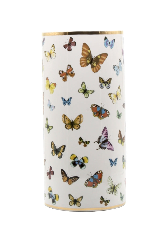 Forni Butterflies Oversized Vase - White
