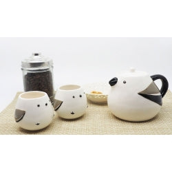Sun Art Little Bird Shimaenaga Tea Set for Two