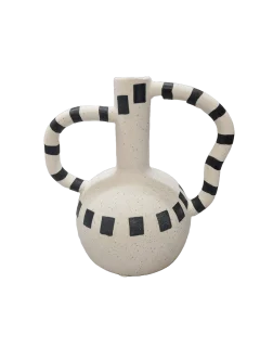 Really Abstract Black&White Ceramic Vase