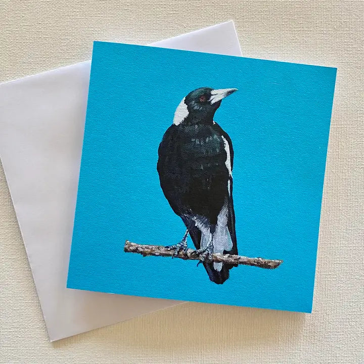 Card Blue Magpie