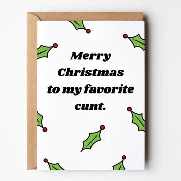 Merry Christmas To My Favourite C - Christmas Card