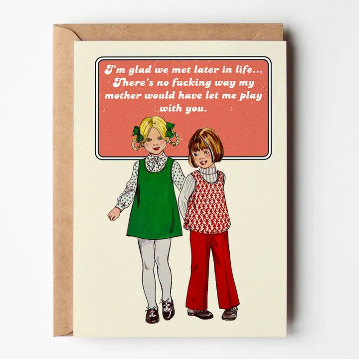 Met Later in Life Card