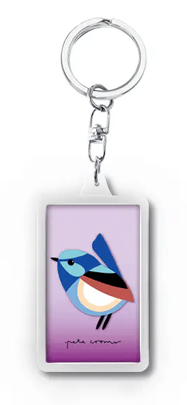3D Kinetic Key Ring - Flapping Wren