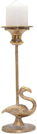 Flamboyant Flamingo Candle Holder (Brass)