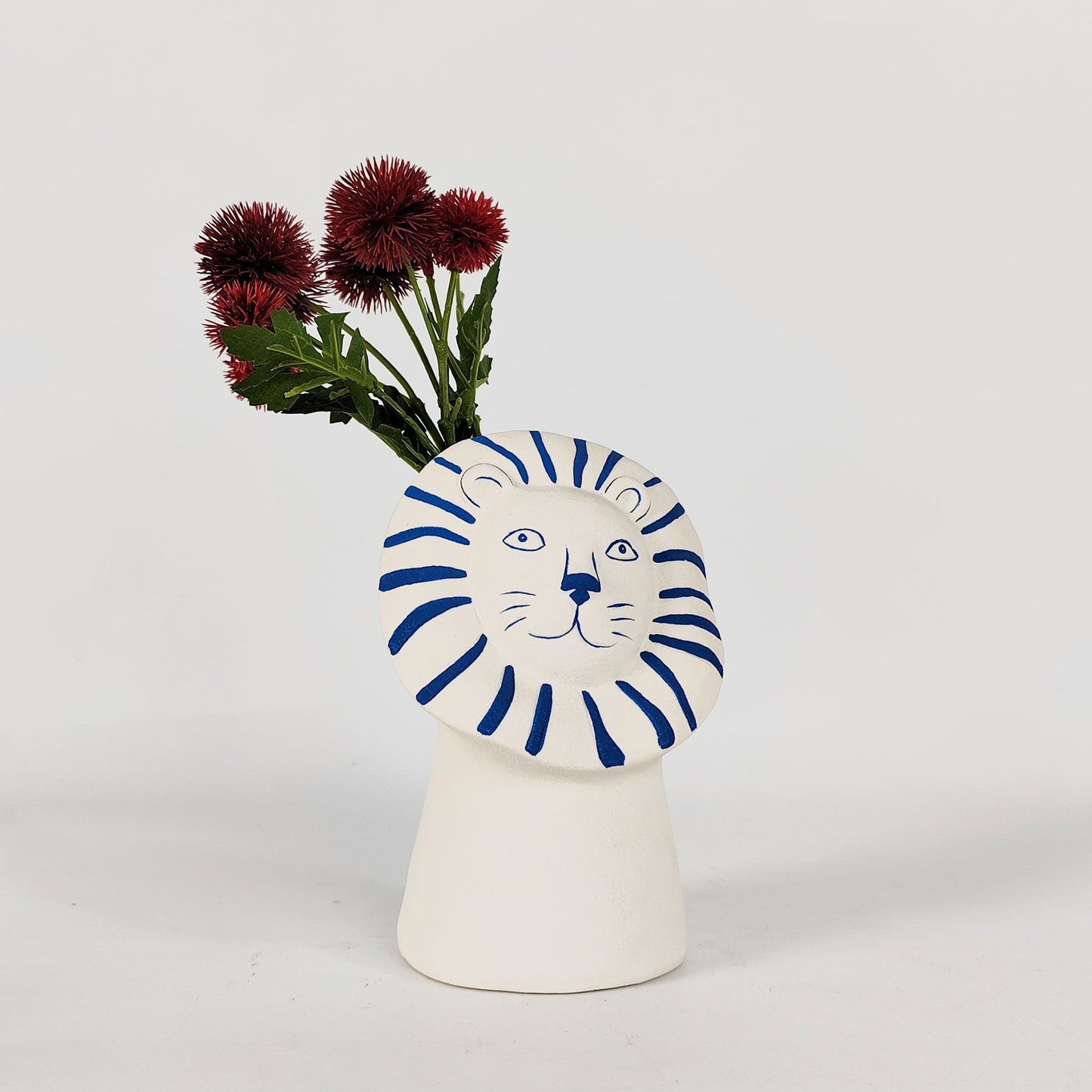 Santorini Lion Ceramic Vase