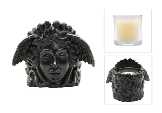 Serpent Muse Candle in Vessel - Black