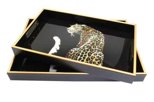 Big Cat Decorative Tray - Large