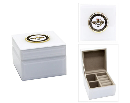 Bee Bijou Glass Jewellery Box - Small