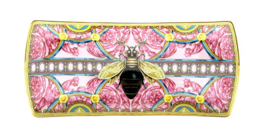Bourdon Bee Ceramic Tray - Blushing Pink