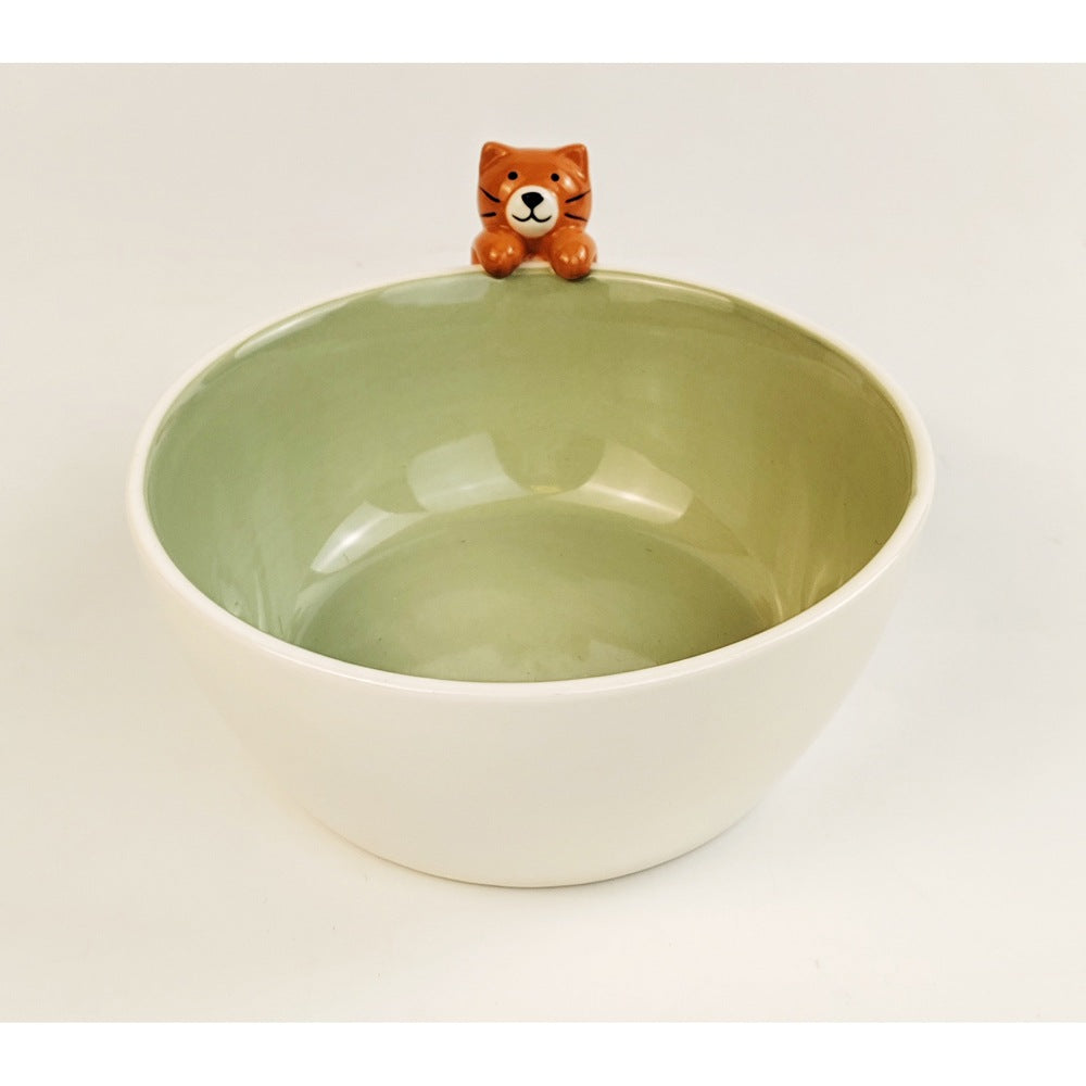 Urban Cute Kitty Hanger Ceramic Bowl