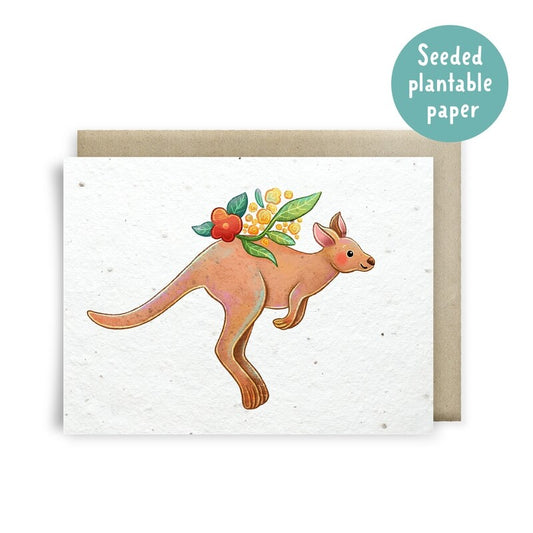 Card Plantable Kangaroo