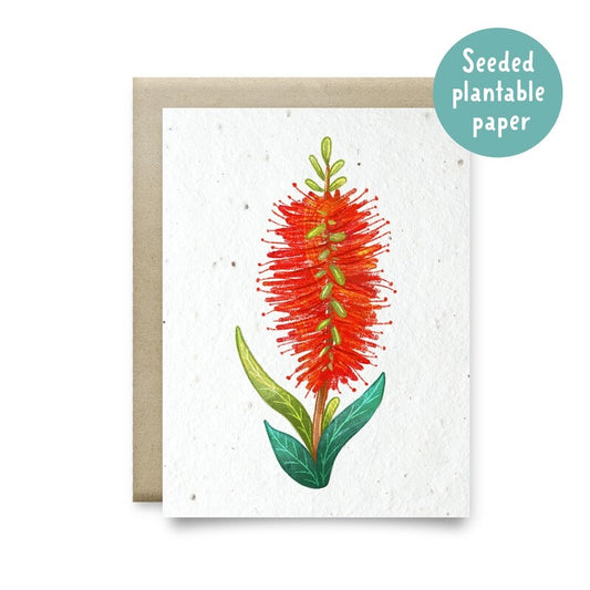 Plantable Bottle Brush Card