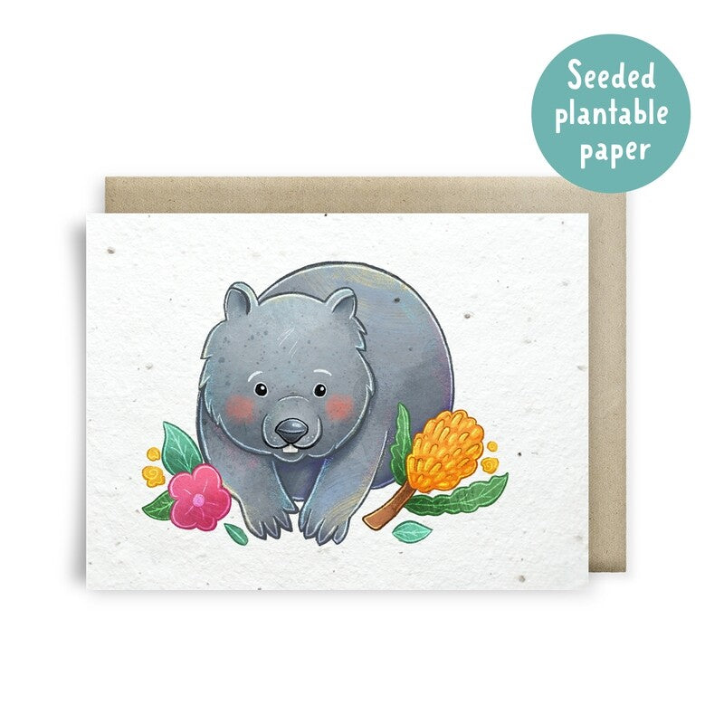 Card Plantable Wombat