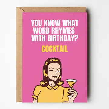 What Rhymes With Birthday - Card