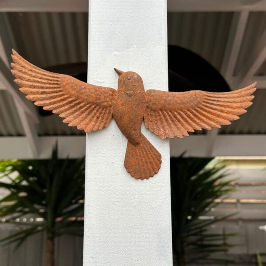 Bird In Flight Rustic Wall Hanging 26cm