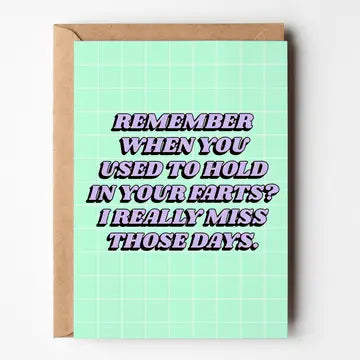 Remember When You Used To - Card