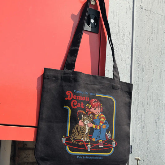 Tote Bag - Caring For Your Demon Cat