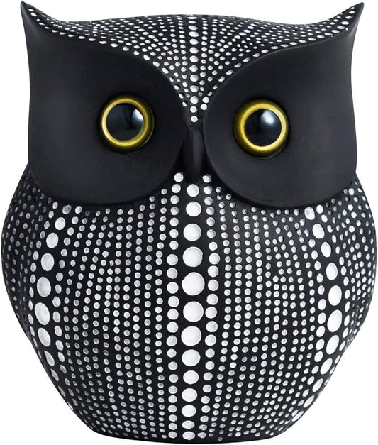 Connie the Owl - White on Black