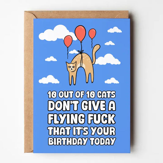 10 out of 10 Cats Card