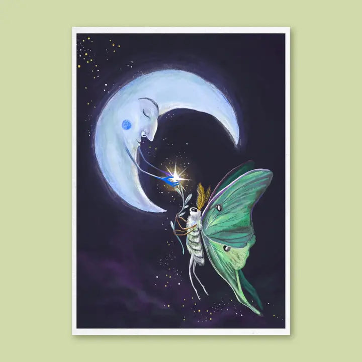 Card Lunar Moth