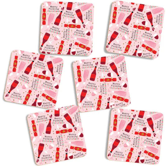 Merry F****** Christmas Coaster