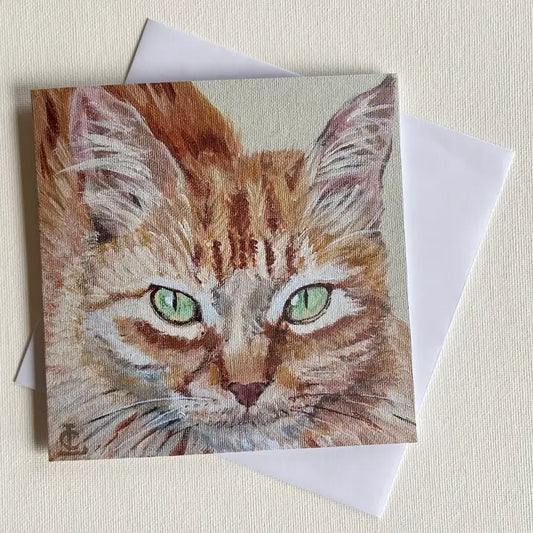 Card Ginger Cat