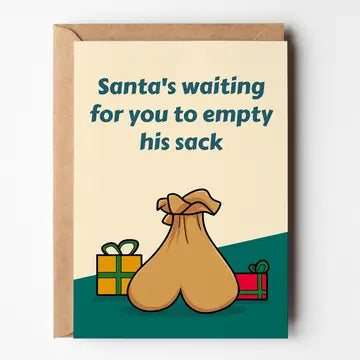 Santas Waiting For You - Christmas Card
