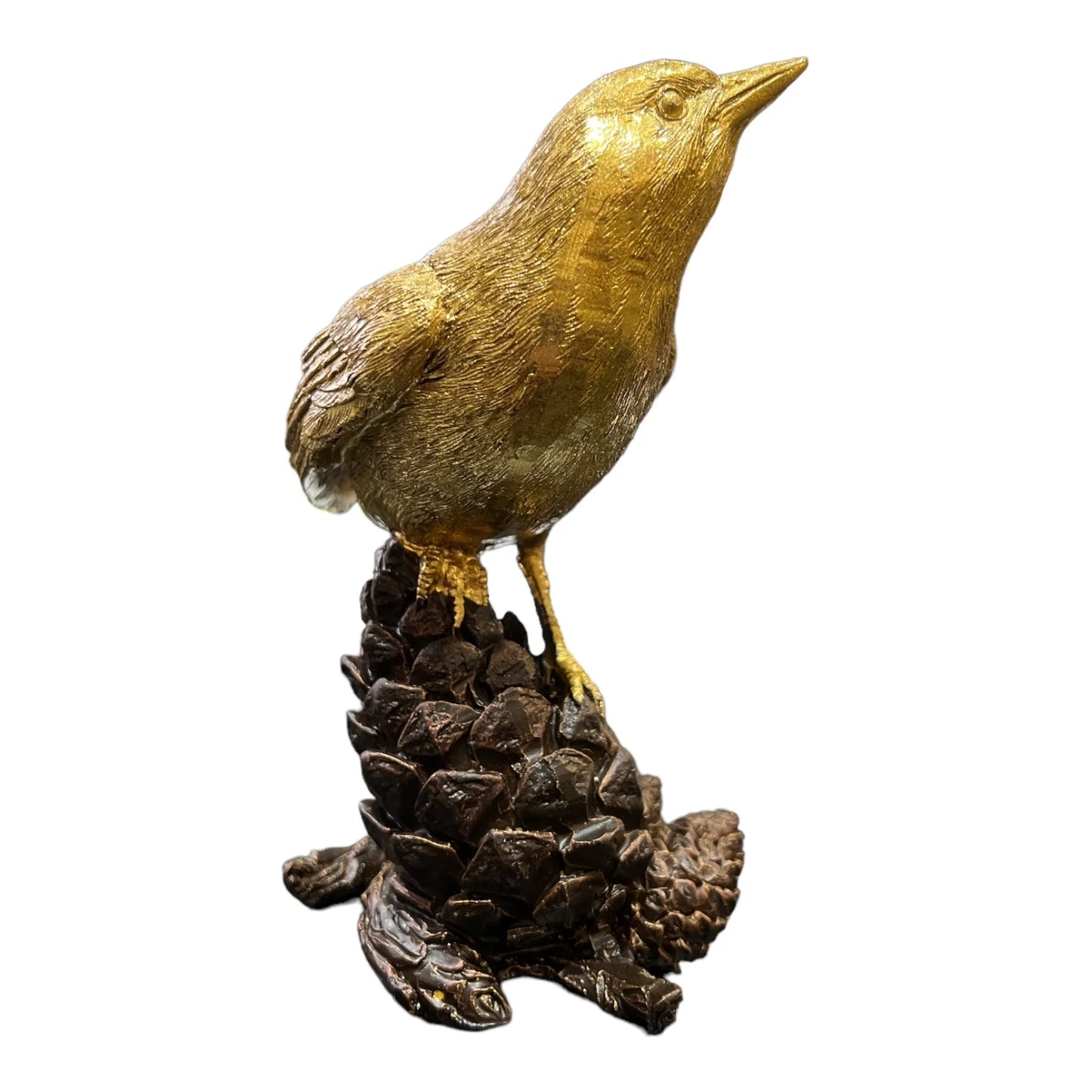 Pinecone Perched - Decorative Sparrow Figurine