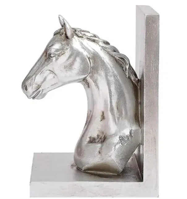 Silver Brumby Book Ends Resin 12x17cm