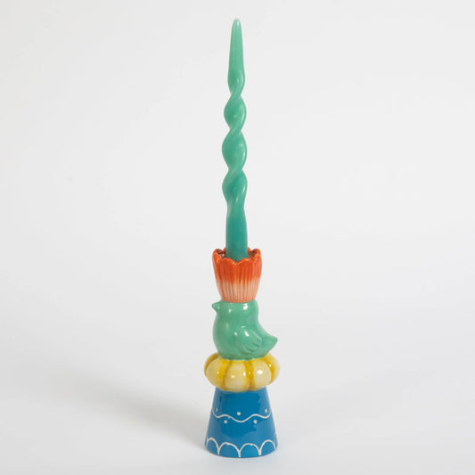 Pretty Bird Ceramic Candle Stick 17.5cm