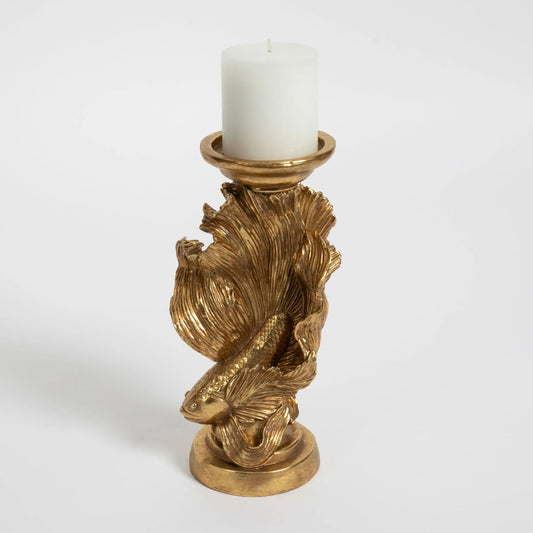 Carpe Diem Resin Candle Stick Resin 25cm