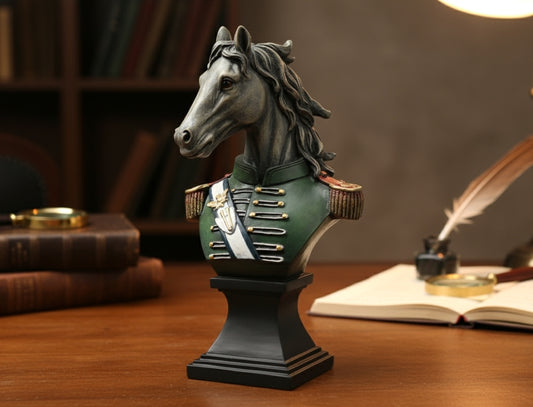 High Marshall Horse Bust Statue