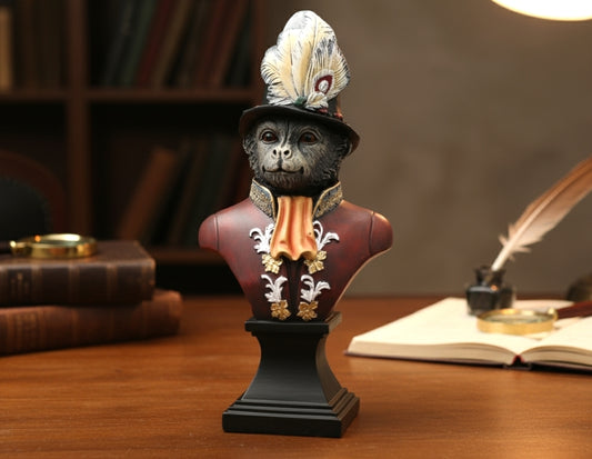 Mister Monkey Bust Statue