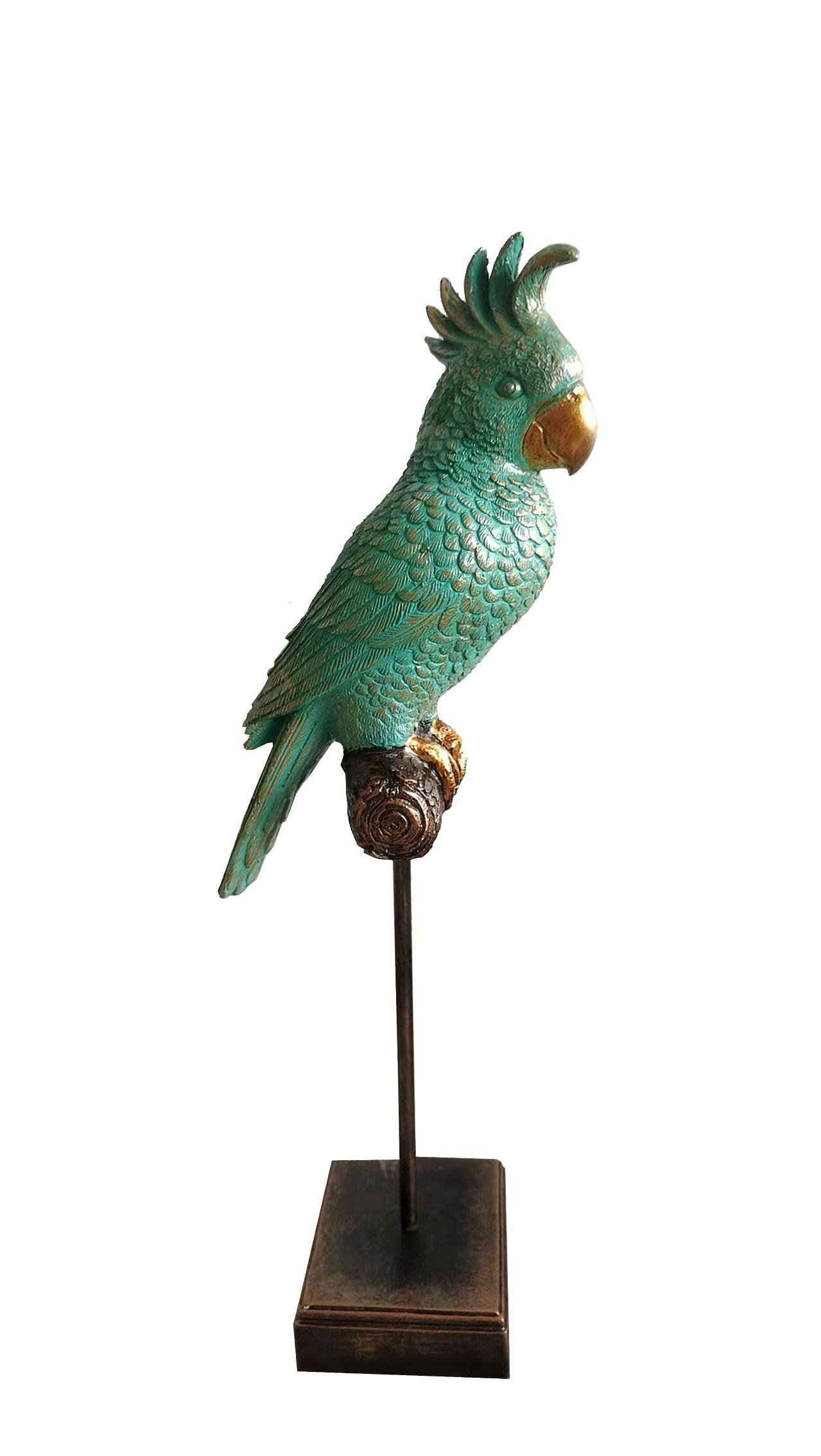 Teal Cocky On Stand