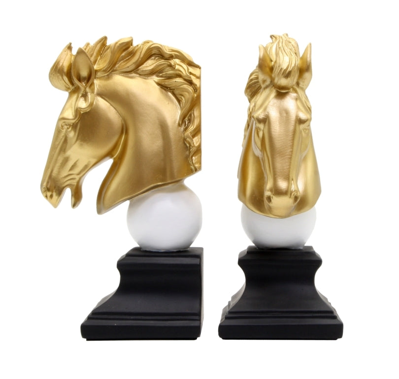 Knightly Chess Bookends