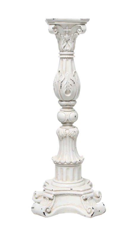 Fleur Blanc Pillar Candle Stick